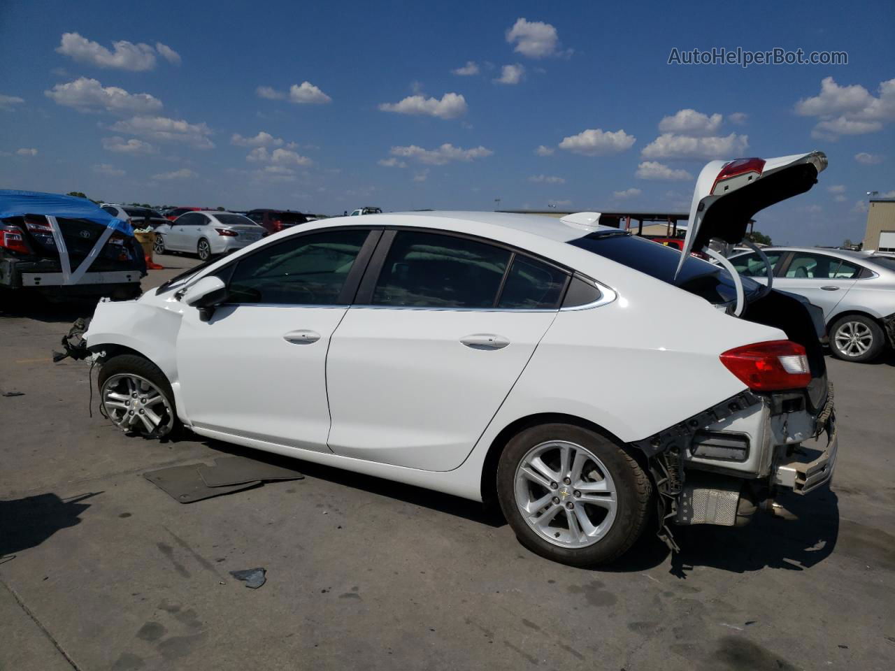 2017 Chevrolet Cruze Lt White vin: 3G1BE5SM0HS557740