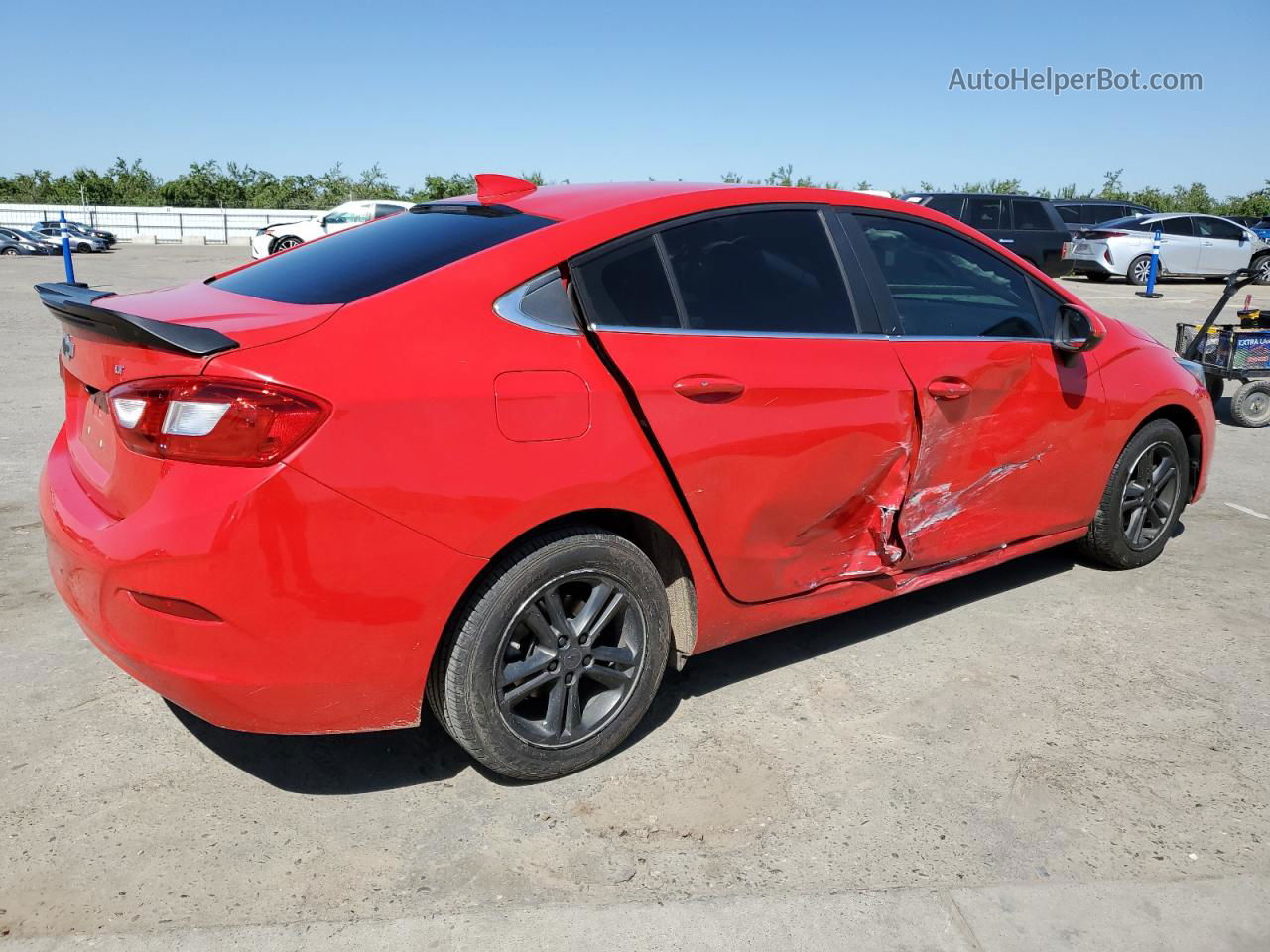 2017 Chevrolet Cruze Lt Red vin: 3G1BE5SM2HS572949