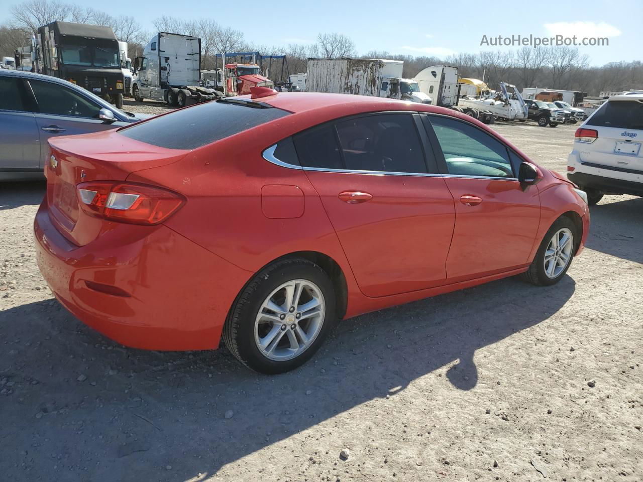 2017 Chevrolet Cruze Lt Red vin: 3G1BE5SM8HS528728