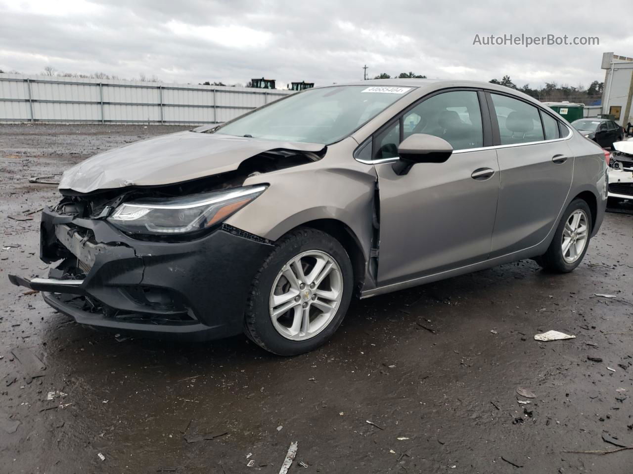 2017 Chevrolet Cruze Lt Серый vin: 3G1BE5SMXHS558183