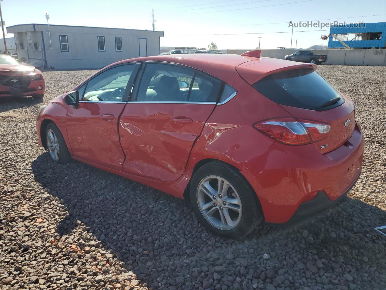 2017 Chevrolet Cruze Lt Red vin: 3G1BE6SM0HS510326