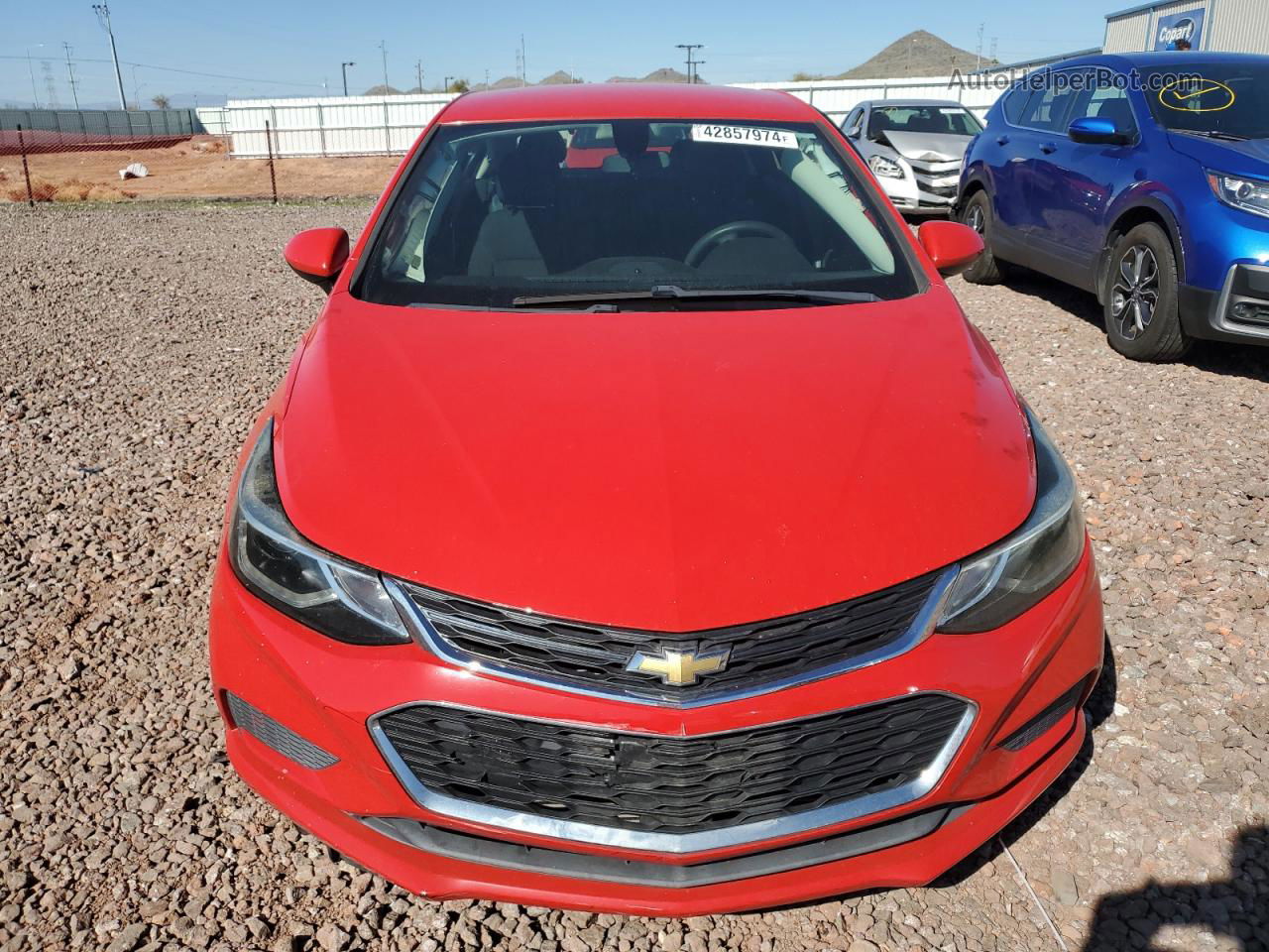 2017 Chevrolet Cruze Lt Красный vin: 3G1BE6SM0HS510326