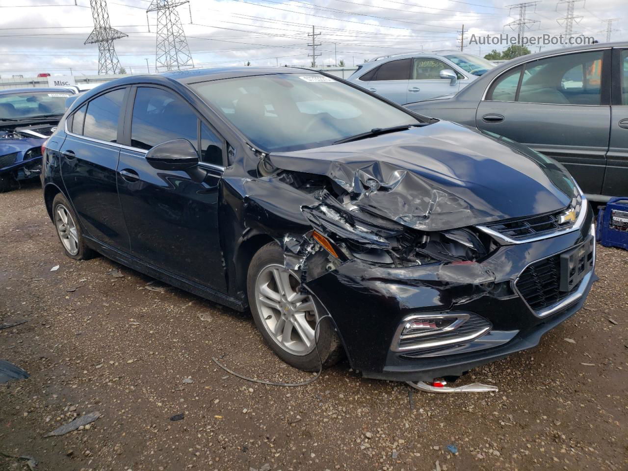 2017 Chevrolet Cruze Lt Black vin: 3G1BE6SM0HS512951