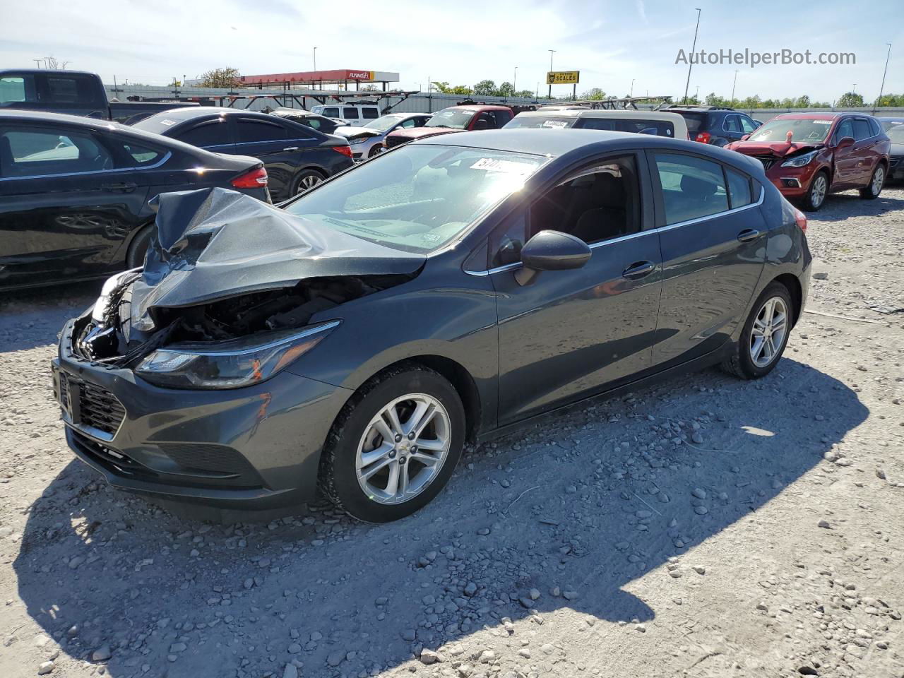 2017 Chevrolet Cruze Lt Gray vin: 3G1BE6SM0HS537249