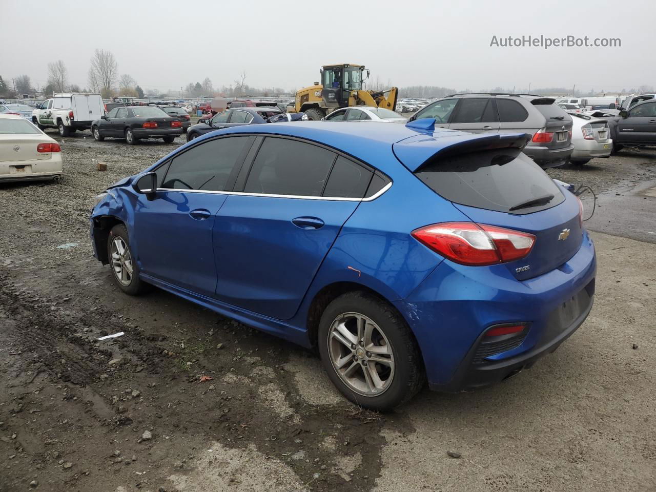 2017 Chevrolet Cruze Lt Синий vin: 3G1BE6SM0HS550227