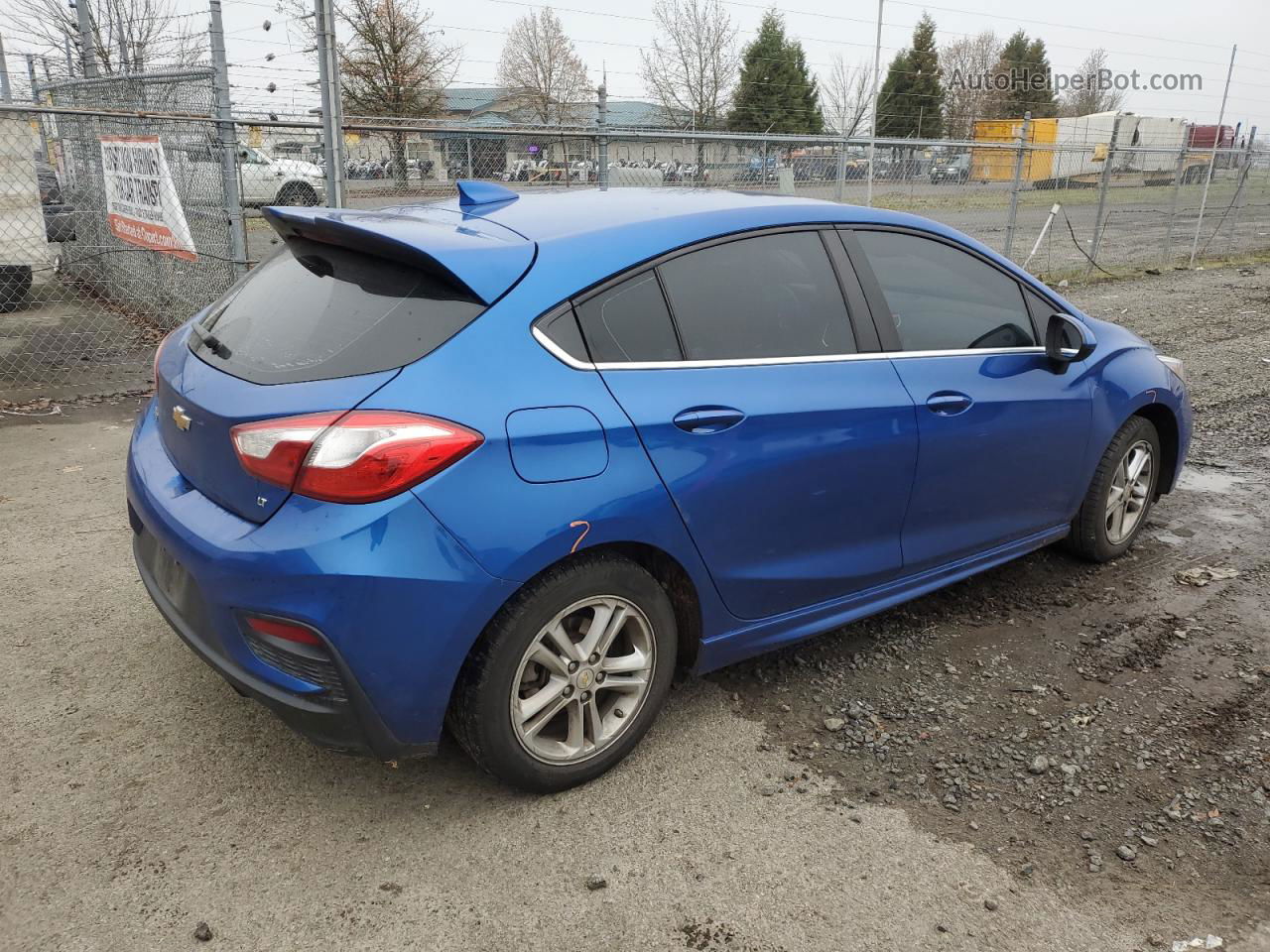 2017 Chevrolet Cruze Lt Blue vin: 3G1BE6SM0HS550227