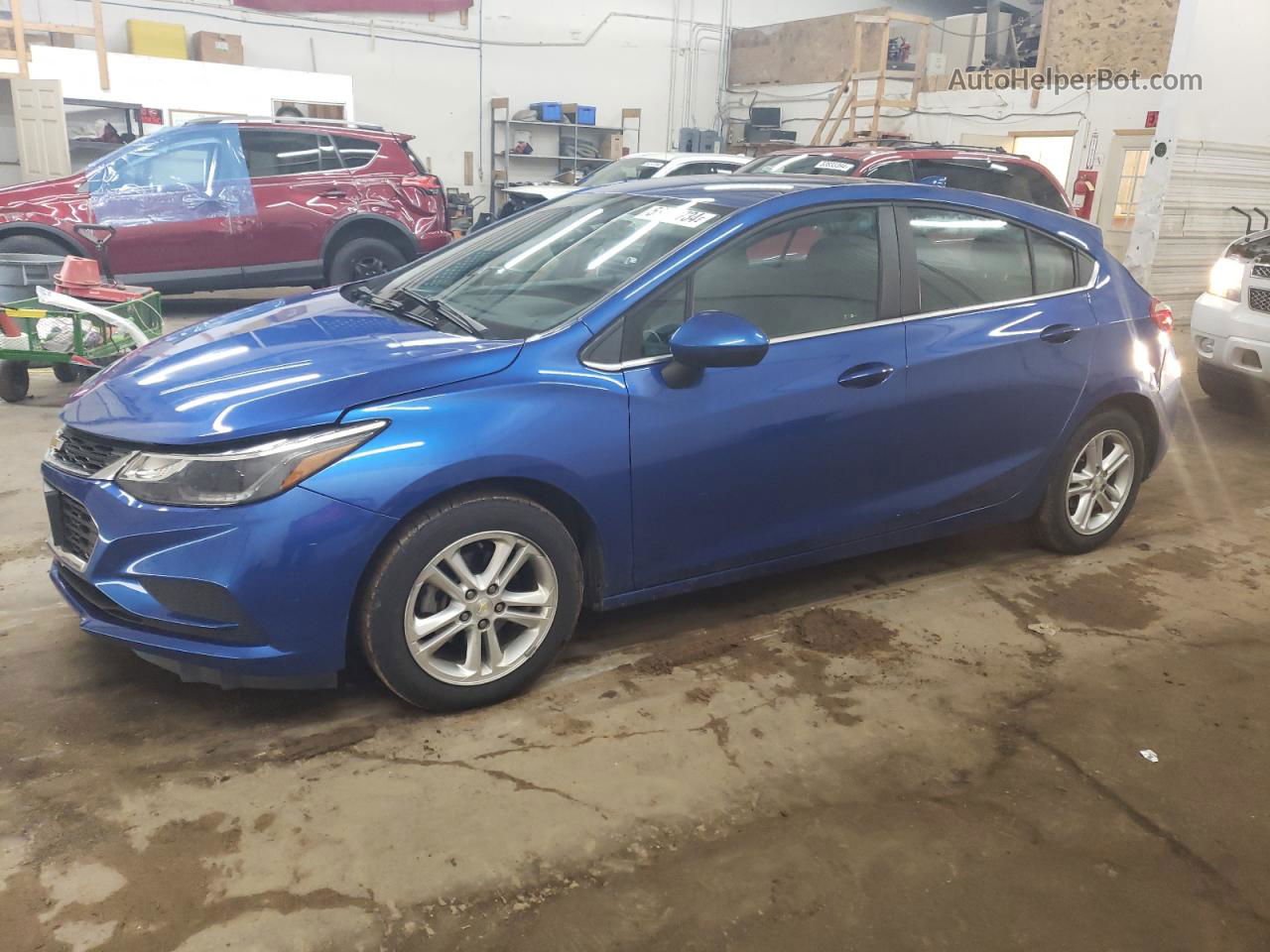 2017 Chevrolet Cruze Lt Blue vin: 3G1BE6SM0HS573071