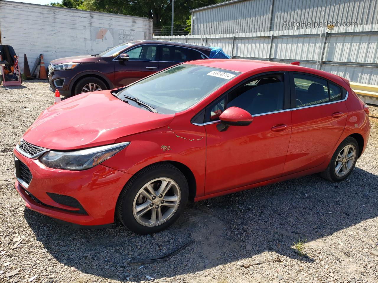 2017 Chevrolet Cruze Lt Красный vin: 3G1BE6SM0HS605291