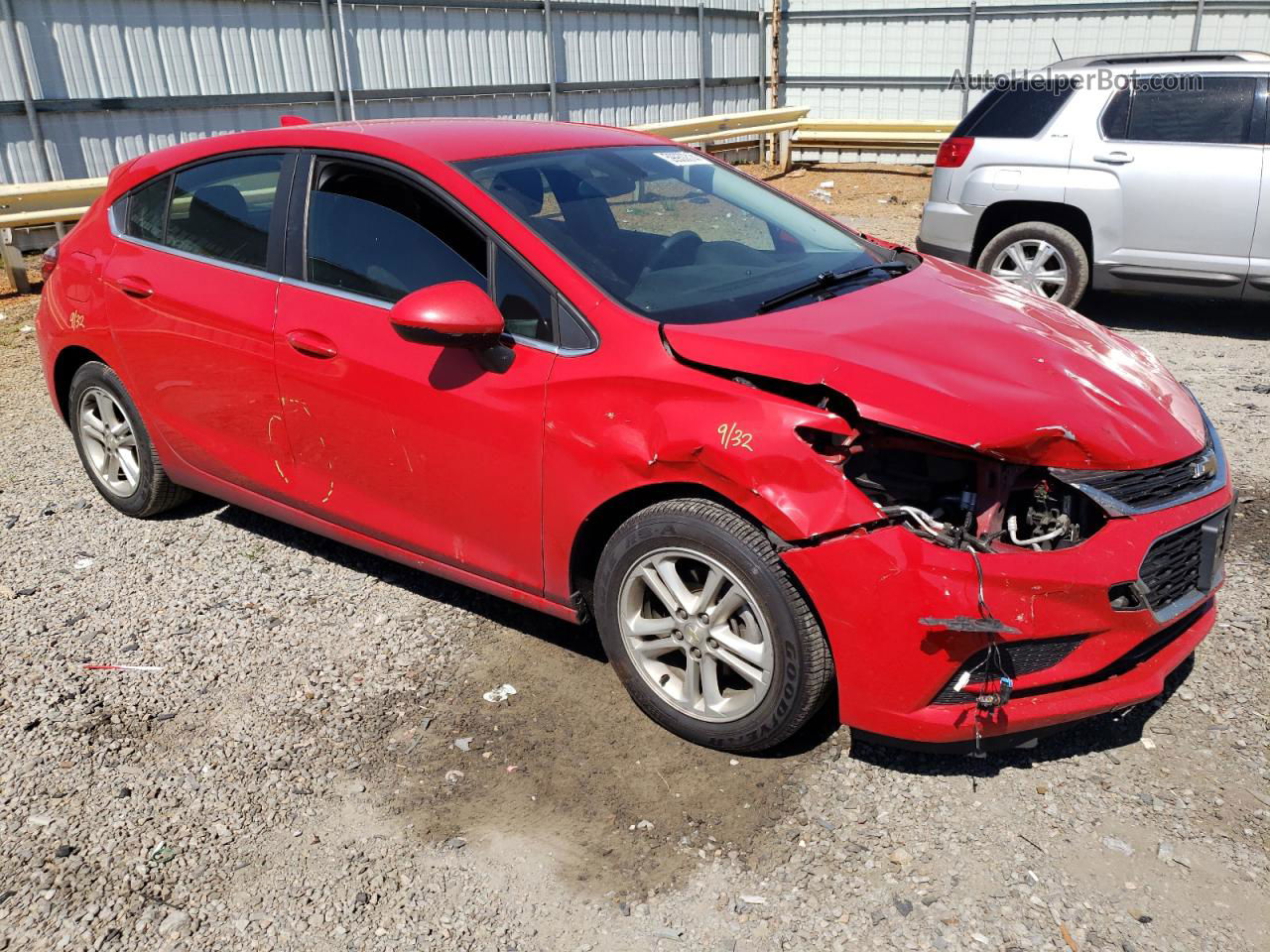 2017 Chevrolet Cruze Lt Red vin: 3G1BE6SM0HS605291