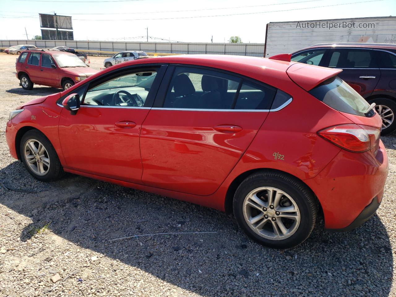 2017 Chevrolet Cruze Lt Red vin: 3G1BE6SM0HS605291