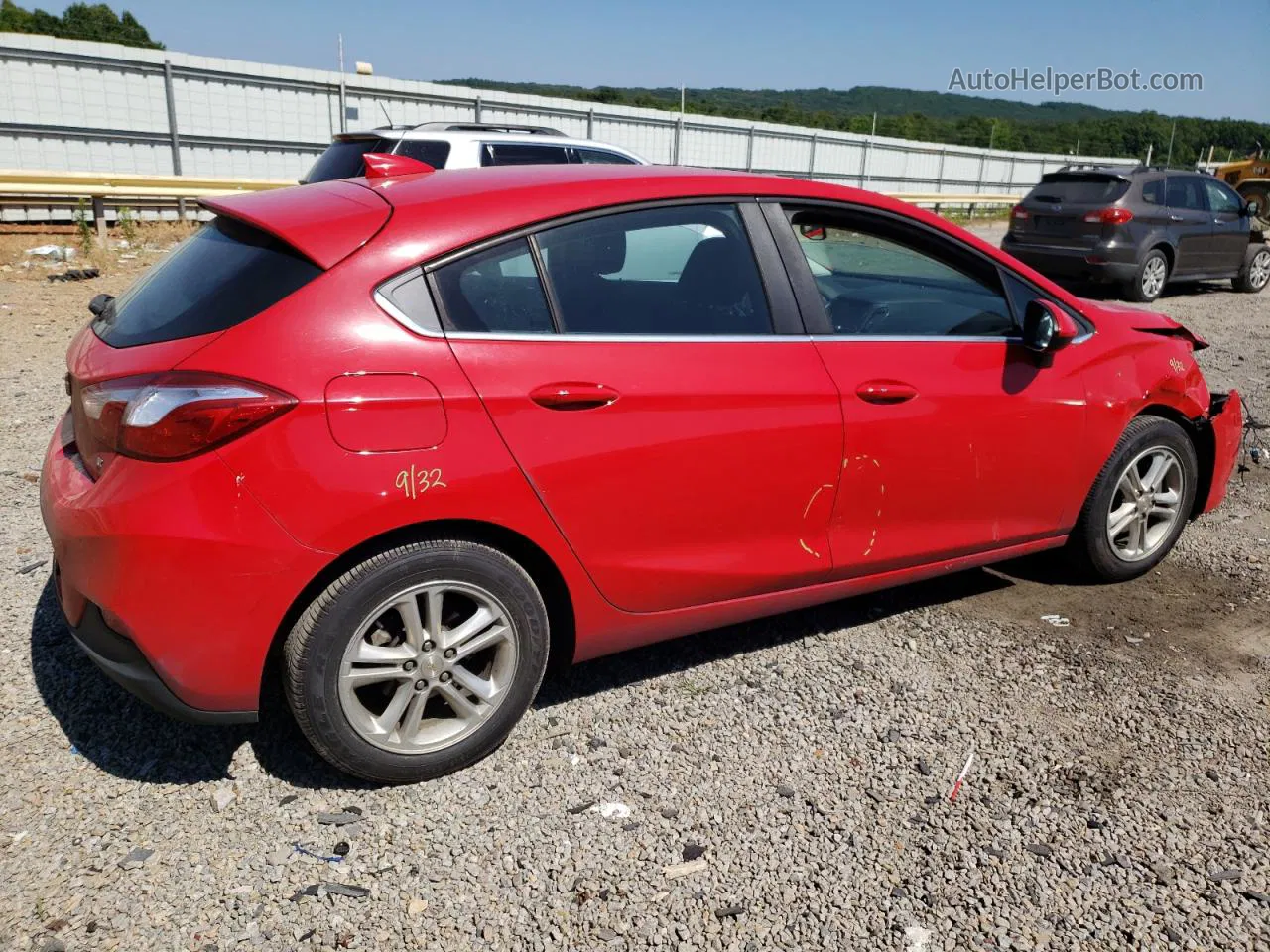 2017 Chevrolet Cruze Lt Red vin: 3G1BE6SM0HS605291