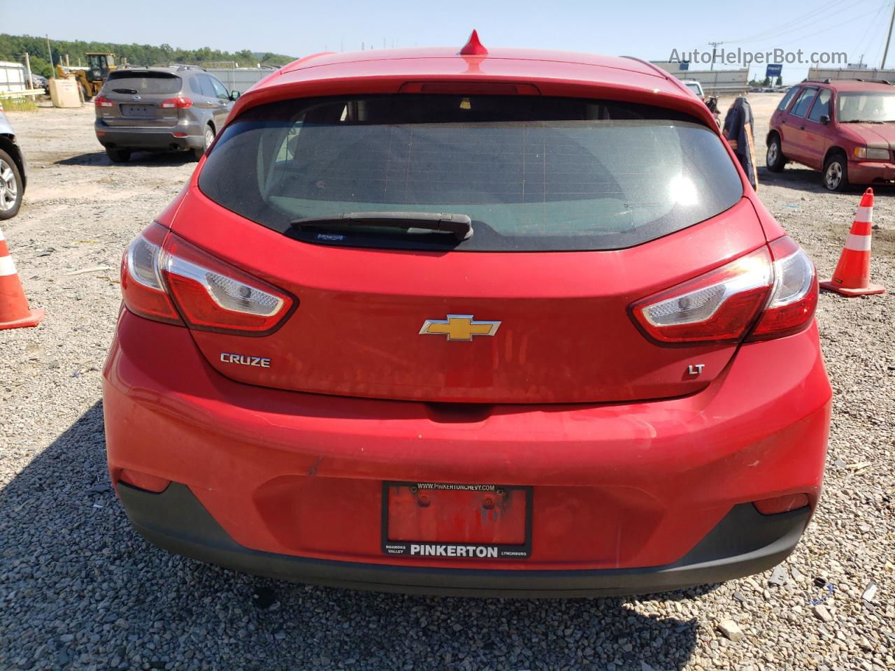 2017 Chevrolet Cruze Lt Red vin: 3G1BE6SM0HS605291