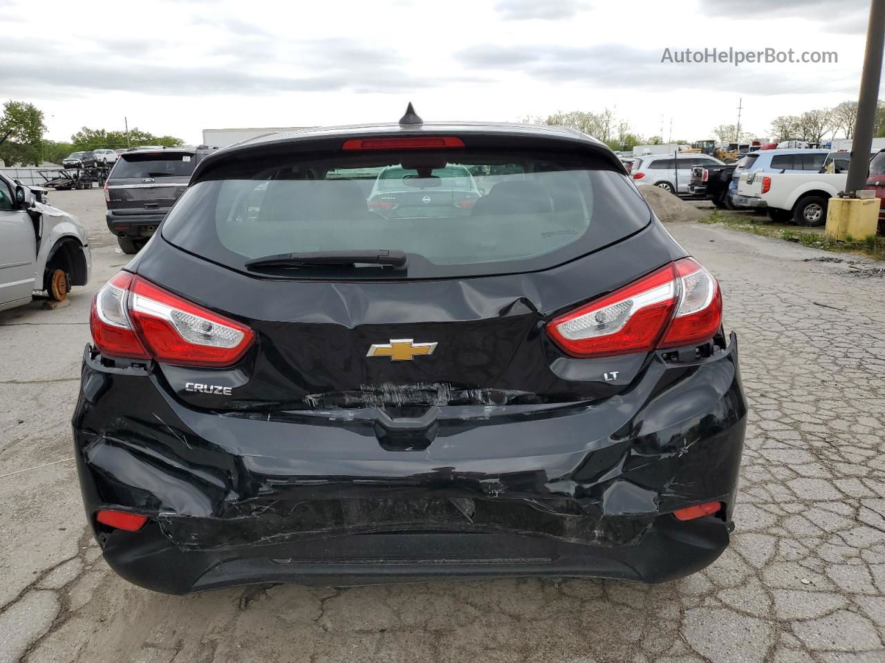 2018 Chevrolet Cruze Lt Черный vin: 3G1BE6SM0JS567521