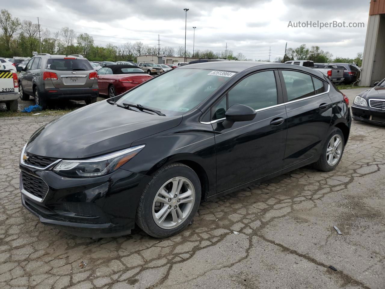 2018 Chevrolet Cruze Lt Черный vin: 3G1BE6SM0JS567521