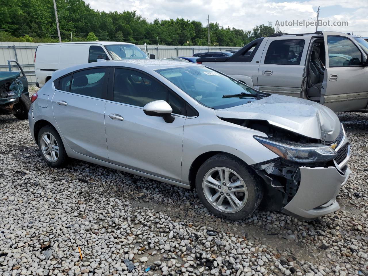 2018 Chevrolet Cruze Lt Silver vin: 3G1BE6SM0JS569043