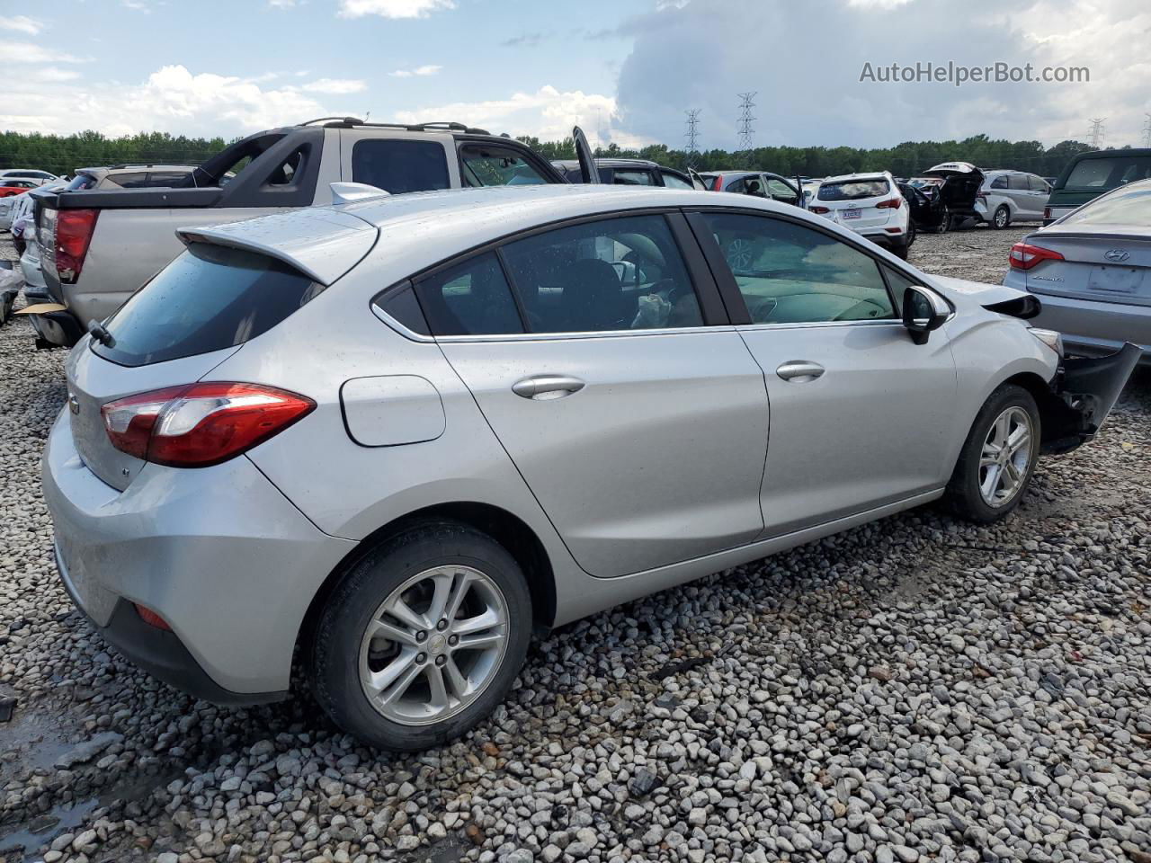 2018 Chevrolet Cruze Lt Silver vin: 3G1BE6SM0JS569043