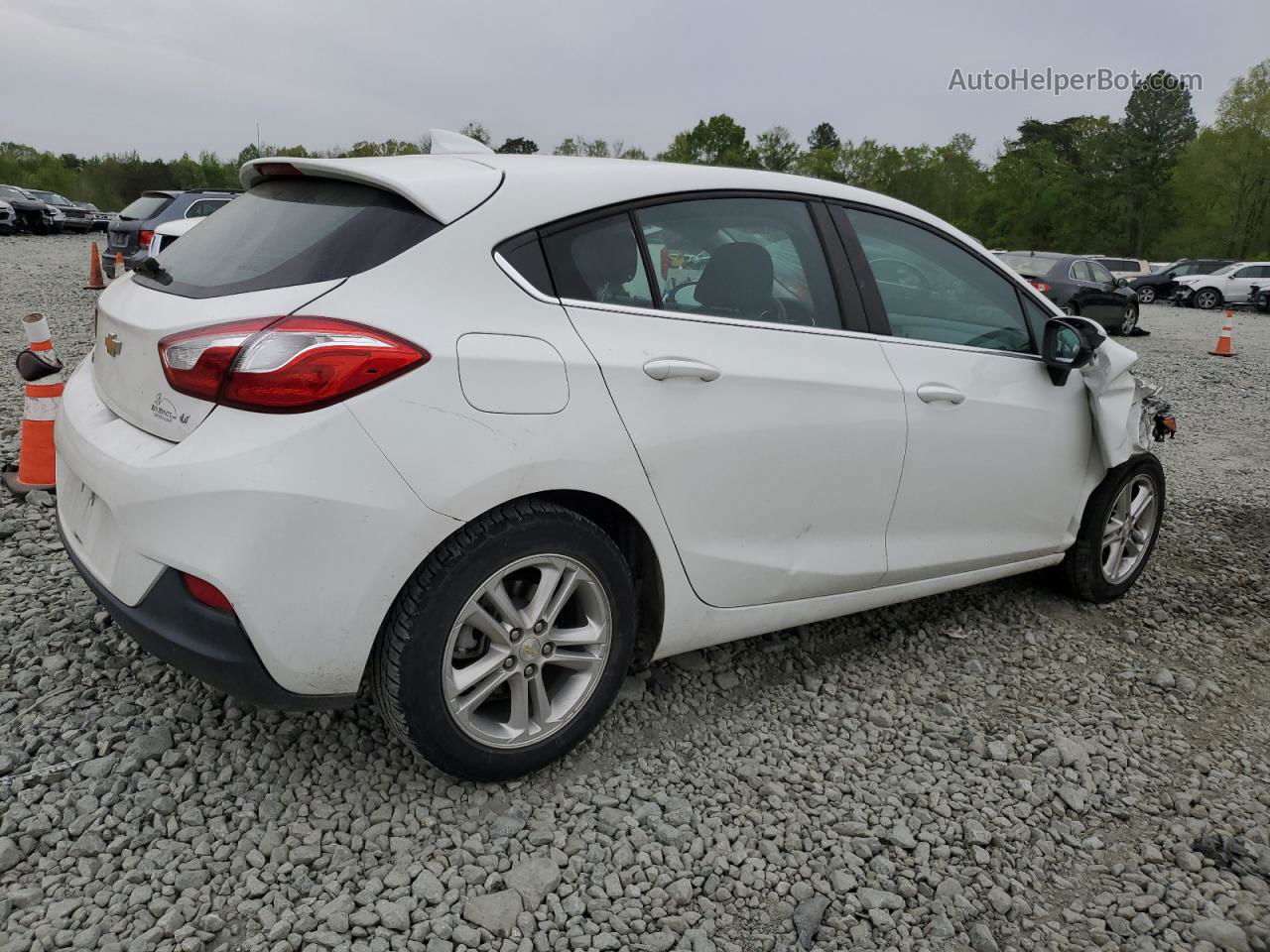 2018 Chevrolet Cruze Lt White vin: 3G1BE6SM0JS640774