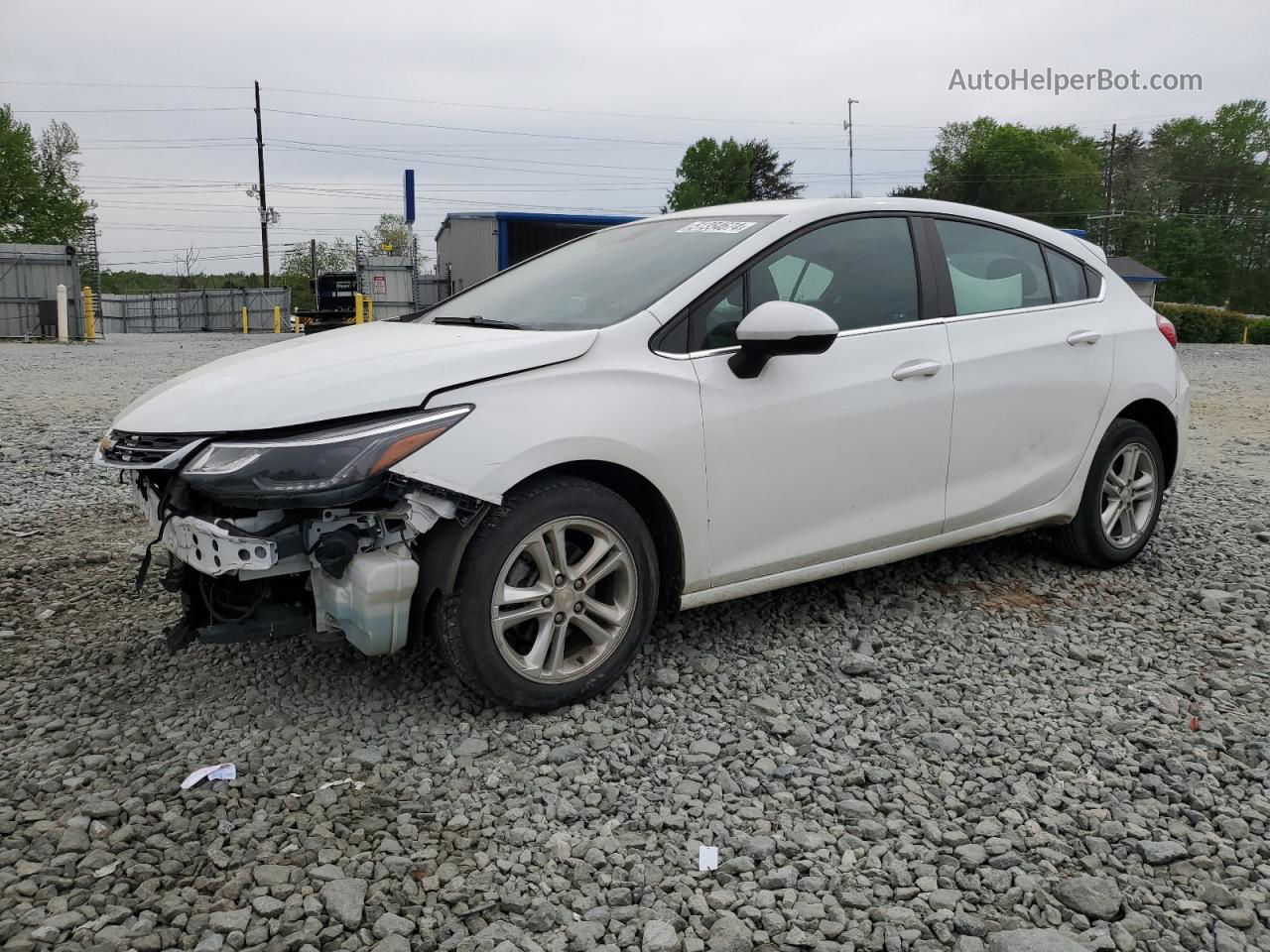 2018 Chevrolet Cruze Lt White vin: 3G1BE6SM0JS640774