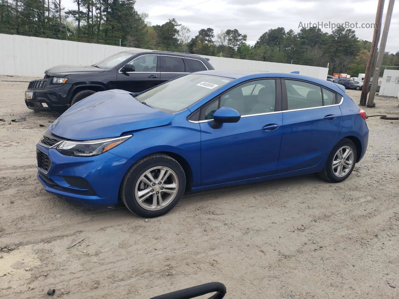 2017 Chevrolet Cruze Lt Blue vin: 3G1BE6SM1HS520685