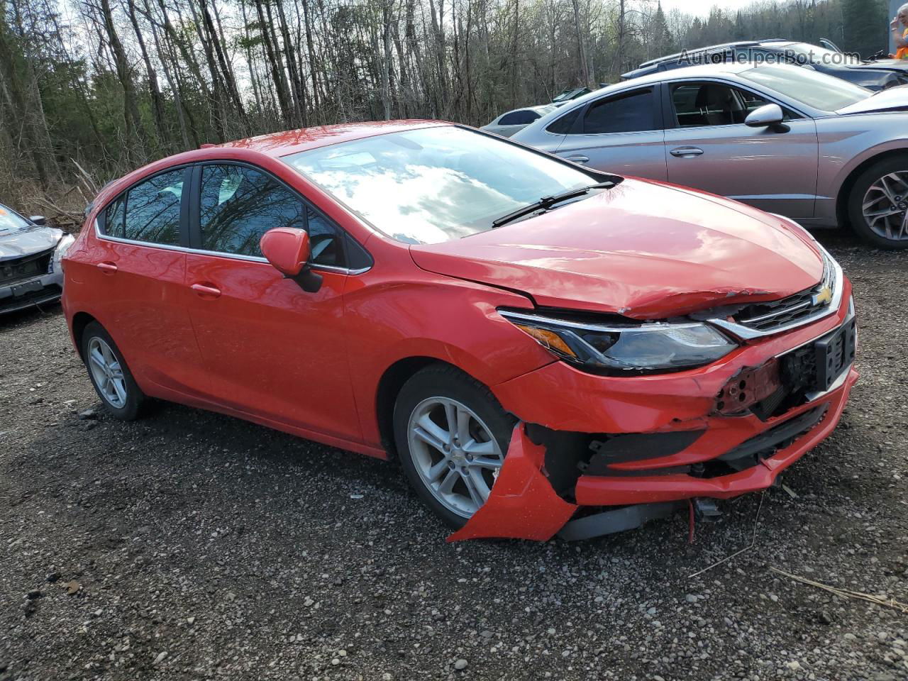 2017 Chevrolet Cruze Lt Red vin: 3G1BE6SM1HS561074