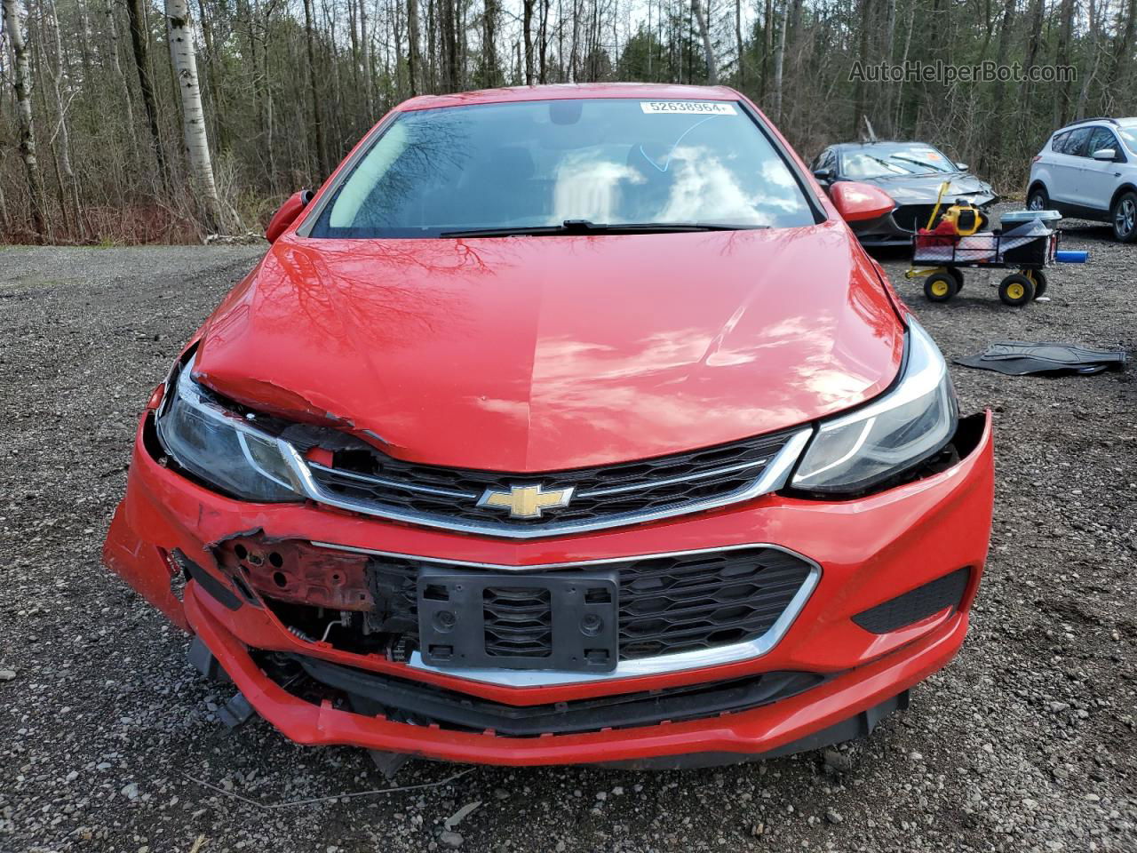 2017 Chevrolet Cruze Lt Red vin: 3G1BE6SM1HS561074