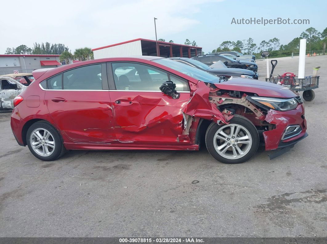 2017 Chevrolet Cruze Lt Auto Red vin: 3G1BE6SM1HS564461