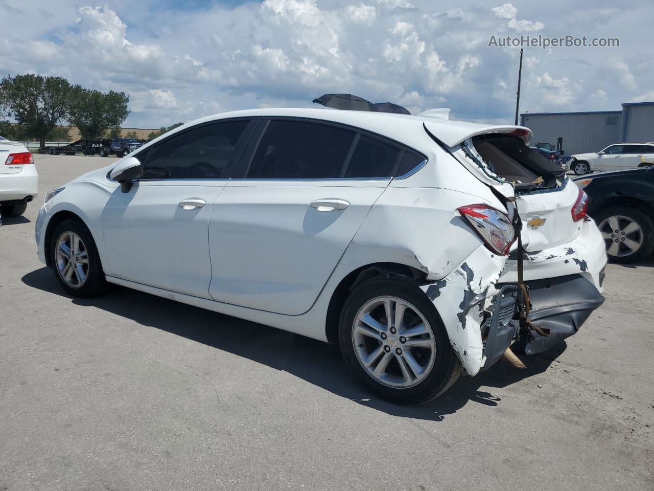 2017 Chevrolet Cruze Lt White vin: 3G1BE6SM1HS570549