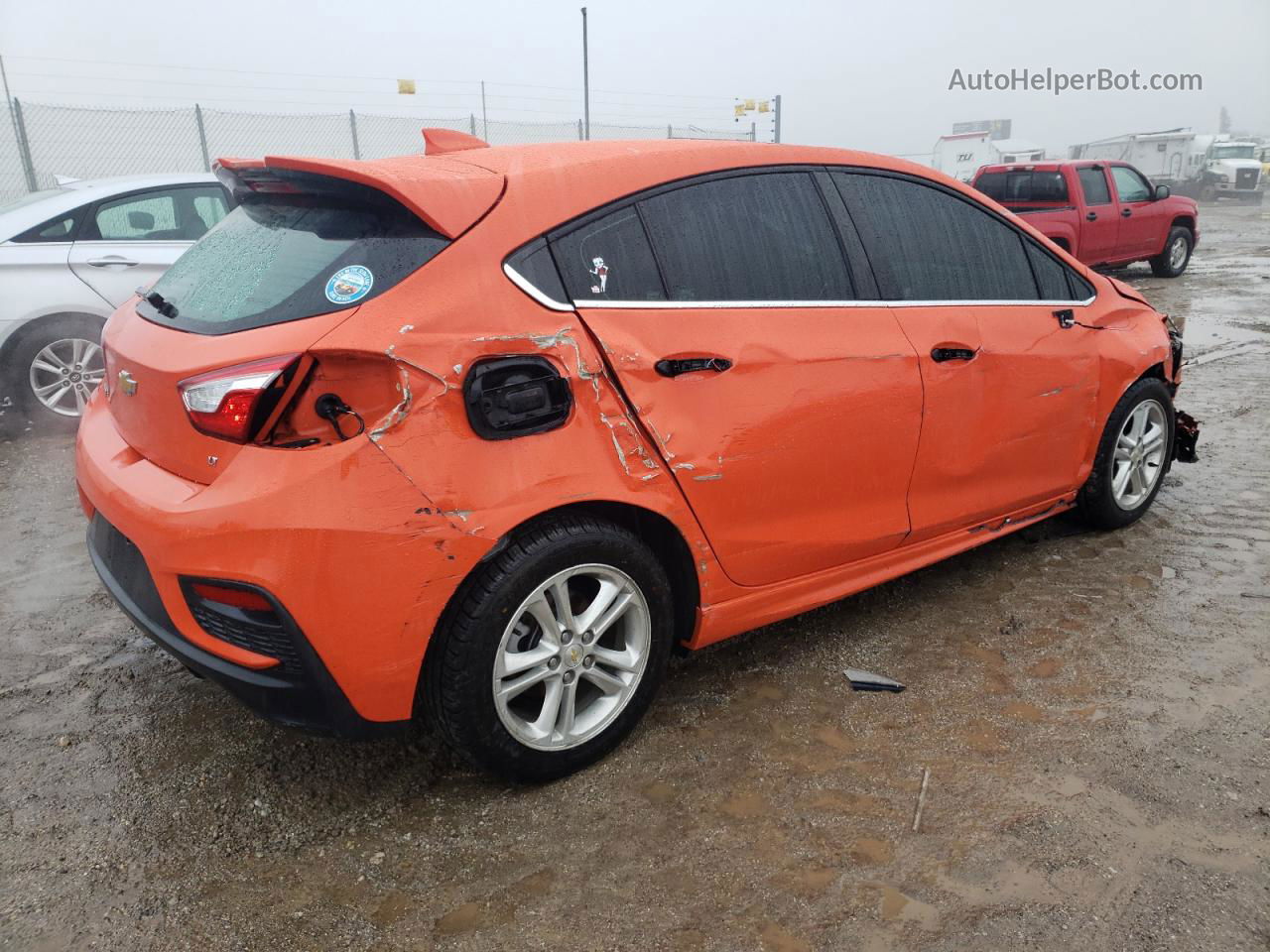 2018 Chevrolet Cruze Lt Orange vin: 3G1BE6SM1JS628018