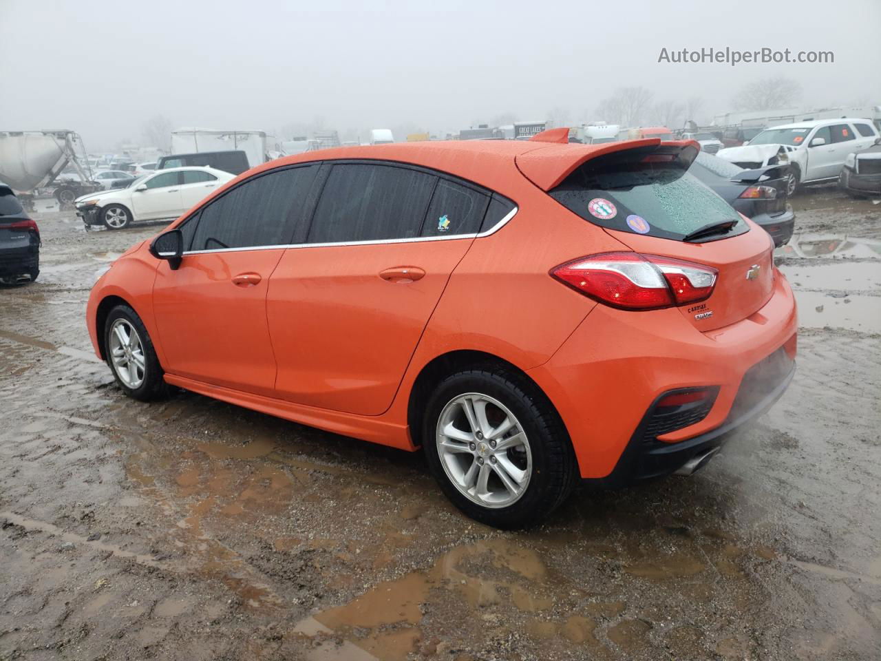 2018 Chevrolet Cruze Lt Orange vin: 3G1BE6SM1JS628018