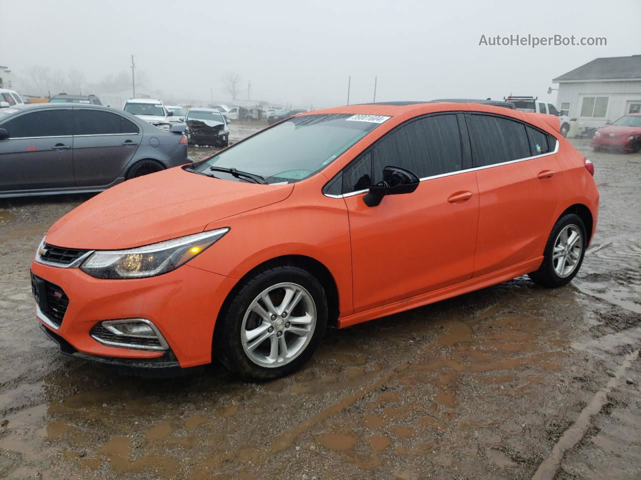 2018 Chevrolet Cruze Lt Оранжевый vin: 3G1BE6SM1JS628018