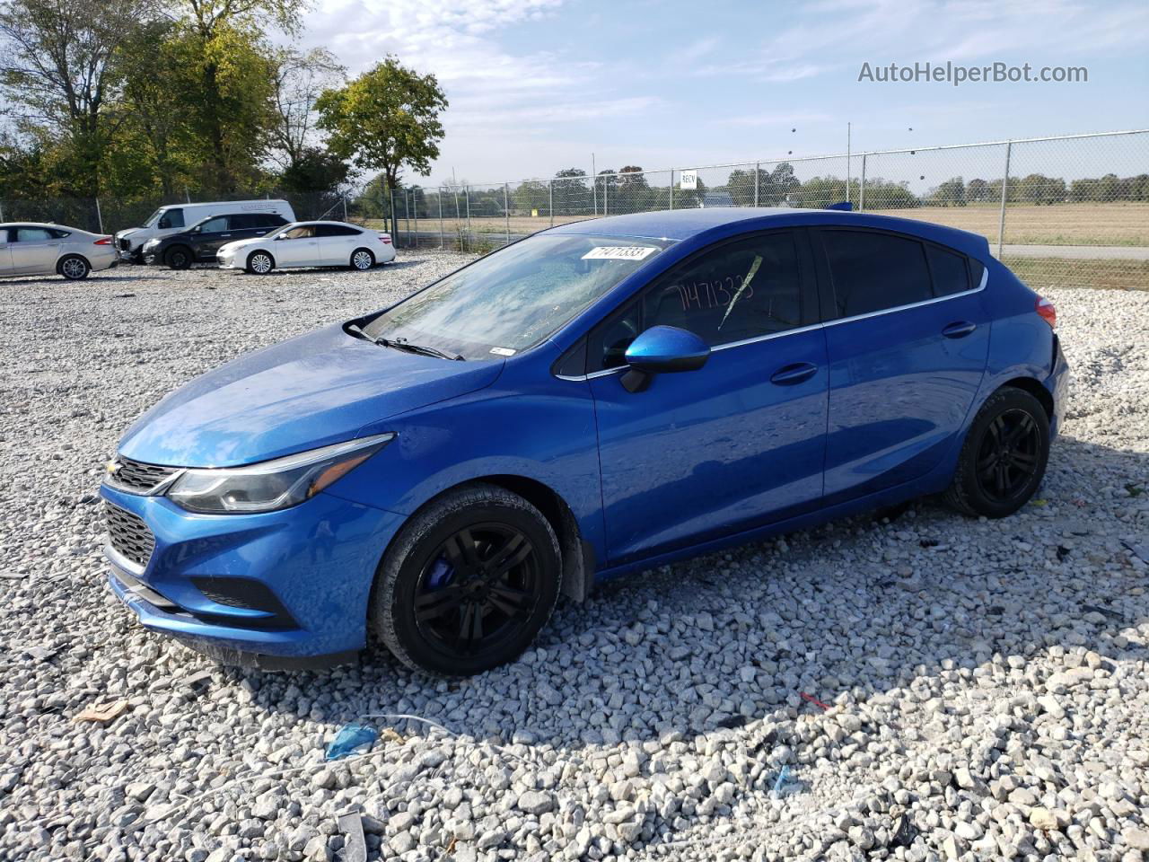 2017 Chevrolet Cruze Lt Blue vin: 3G1BE6SM2HS529900