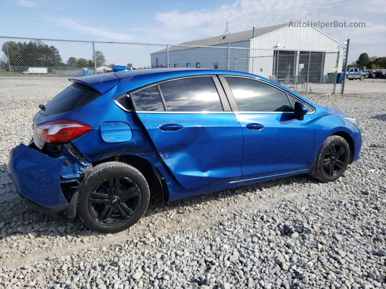 2017 Chevrolet Cruze Lt Blue vin: 3G1BE6SM2HS529900