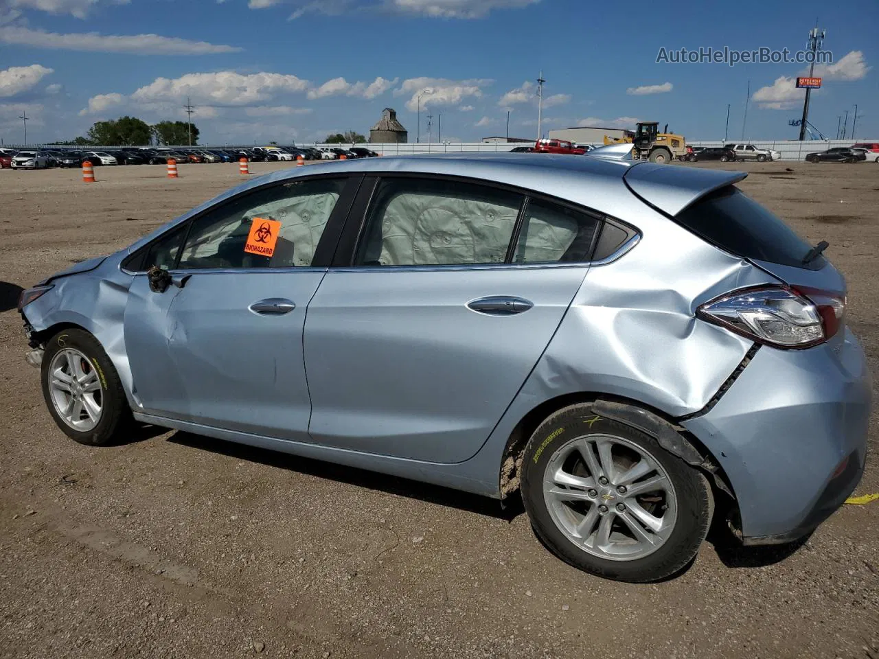 2017 Chevrolet Cruze Lt Синий vin: 3G1BE6SM2HS549578