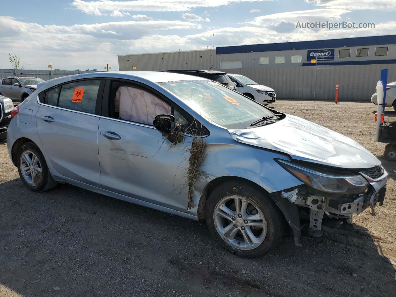 2017 Chevrolet Cruze Lt Blue vin: 3G1BE6SM2HS549578