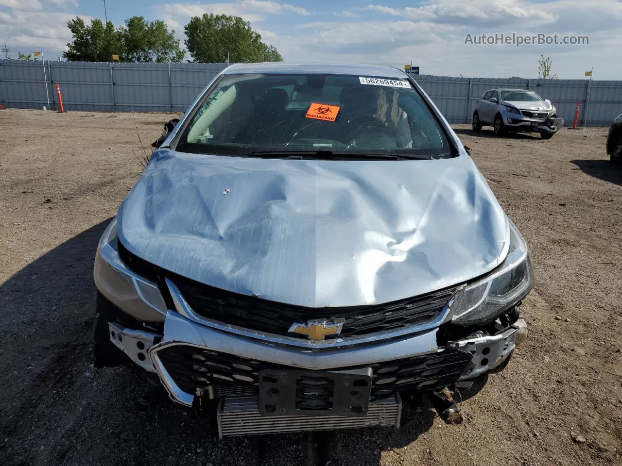 2017 Chevrolet Cruze Lt Синий vin: 3G1BE6SM2HS549578