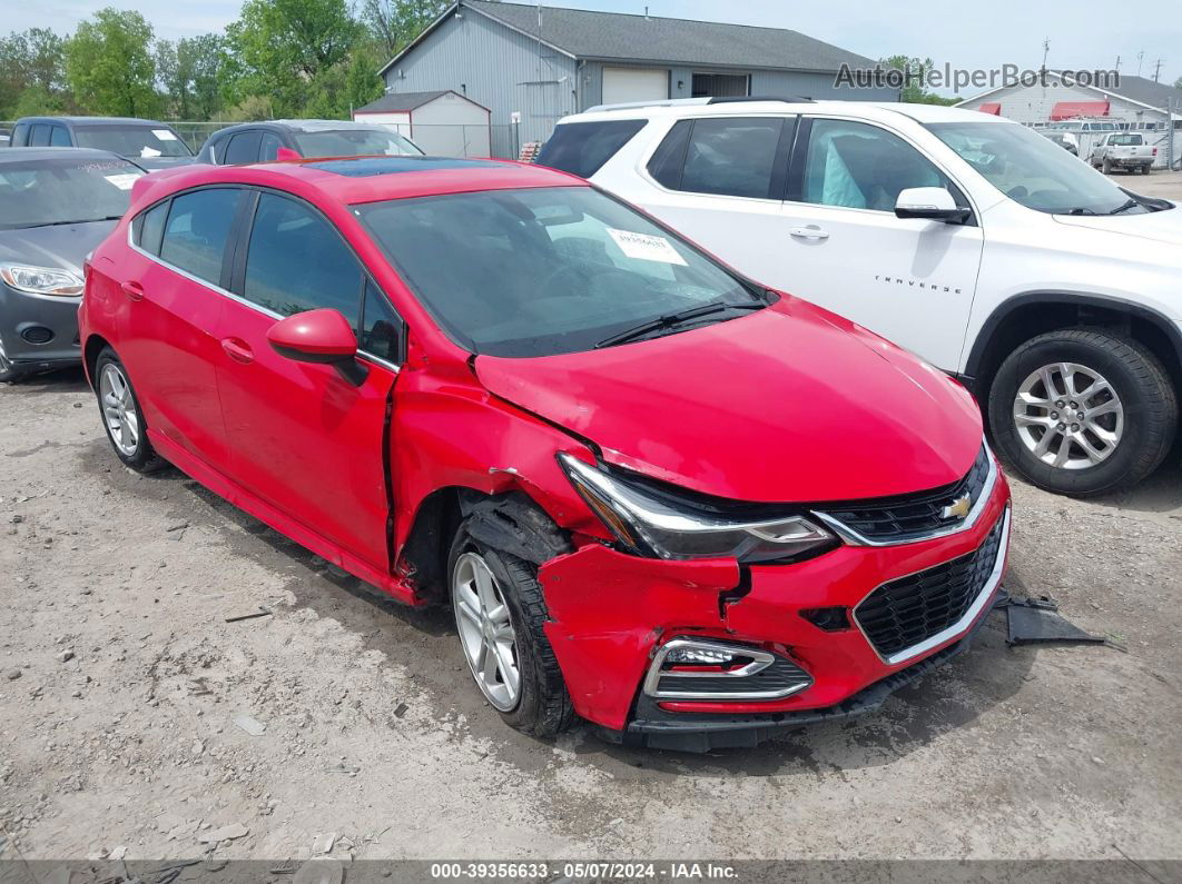 2017 Chevrolet Cruze Lt Auto Red vin: 3G1BE6SM2HS568681