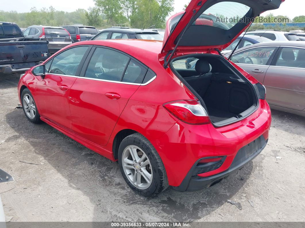 2017 Chevrolet Cruze Lt Auto Red vin: 3G1BE6SM2HS568681