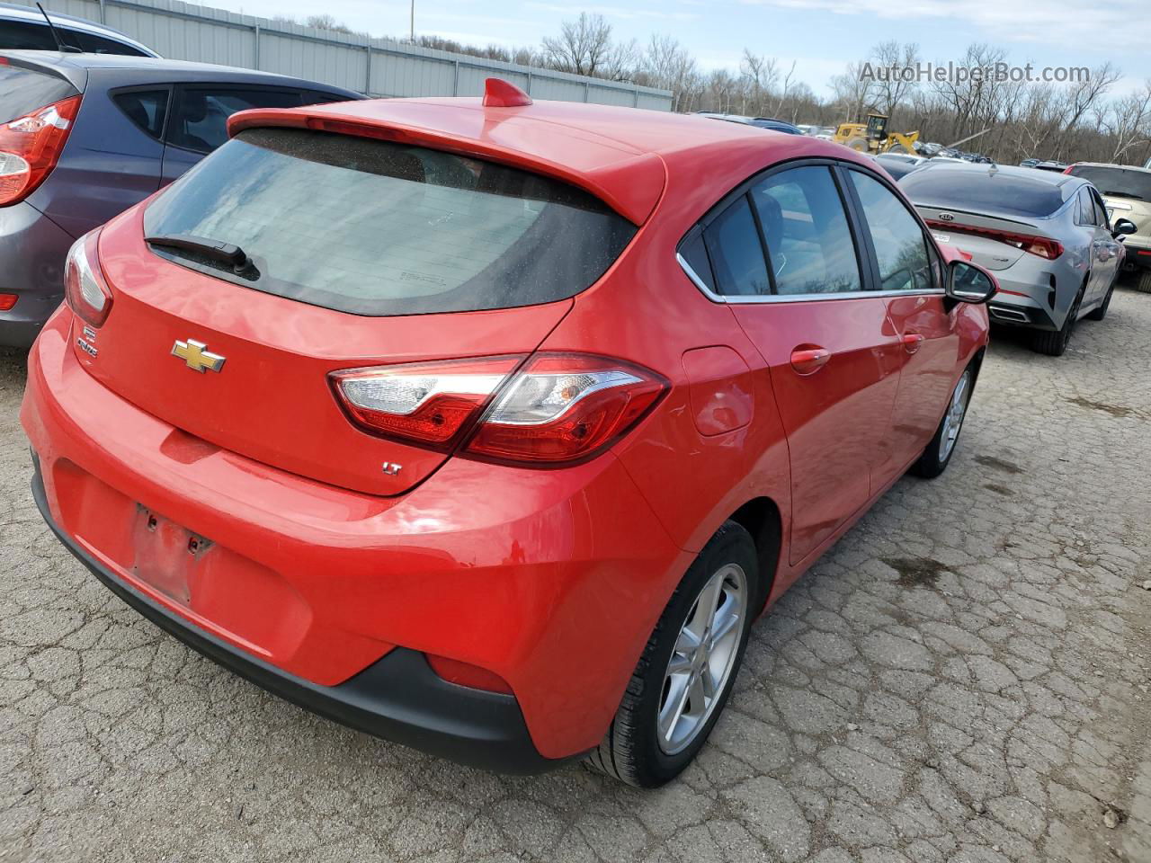 2017 Chevrolet Cruze Lt Red vin: 3G1BE6SM2HS594424