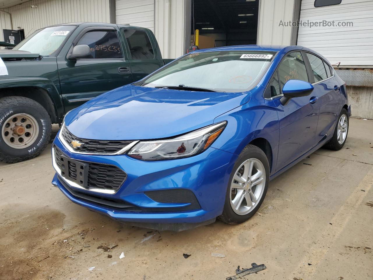 2017 Chevrolet Cruze Lt Blue vin: 3G1BE6SM3HS554112