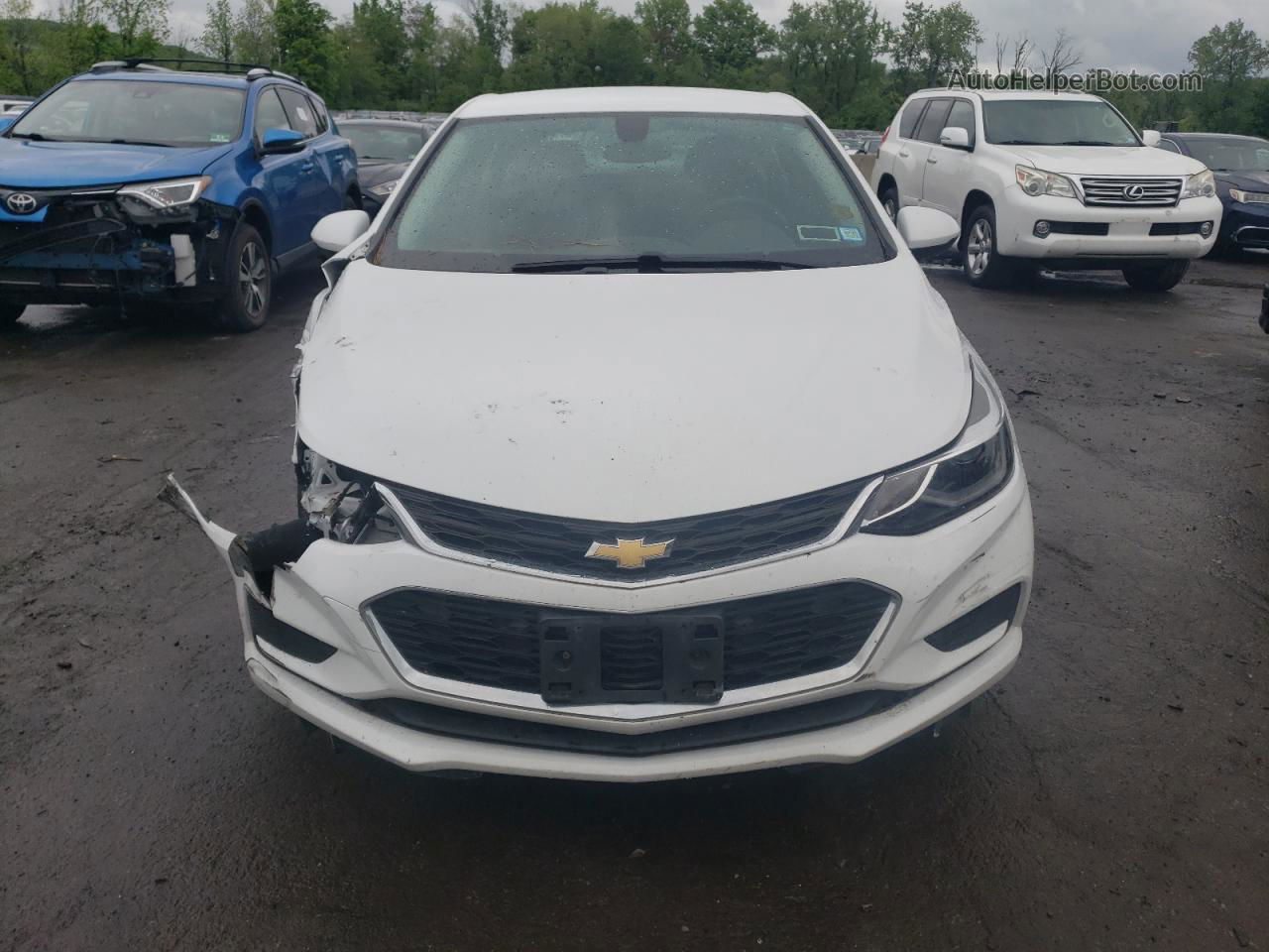 2018 Chevrolet Cruze Lt White vin: 3G1BE6SM3JS654894