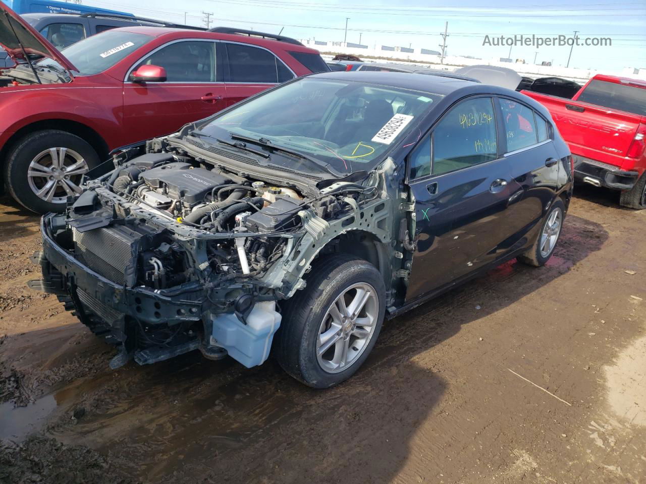 2017 Chevrolet Cruze Lt Charcoal vin: 3G1BE6SM4HS583425