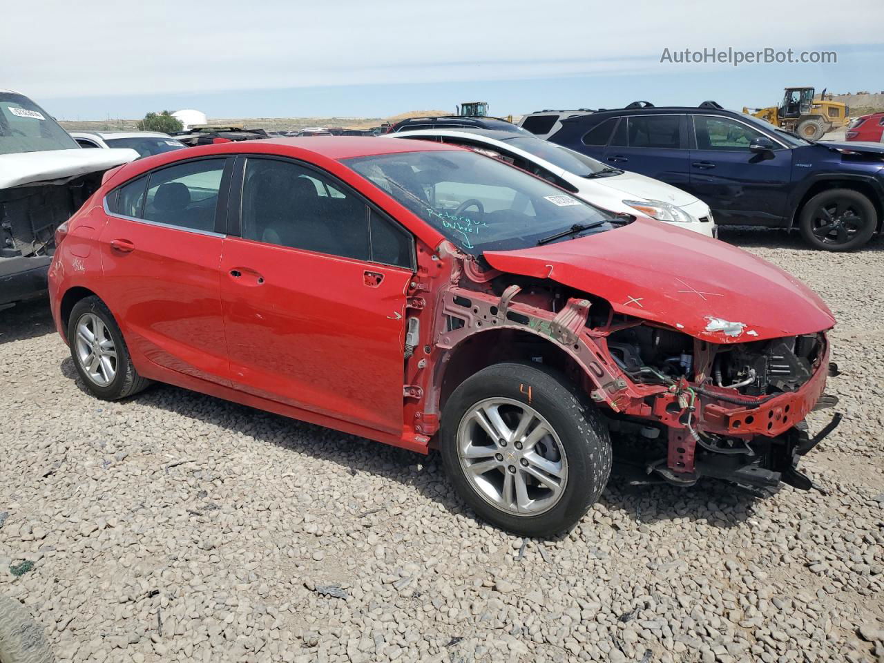 2017 Chevrolet Cruze Lt Красный vin: 3G1BE6SM4HS589032