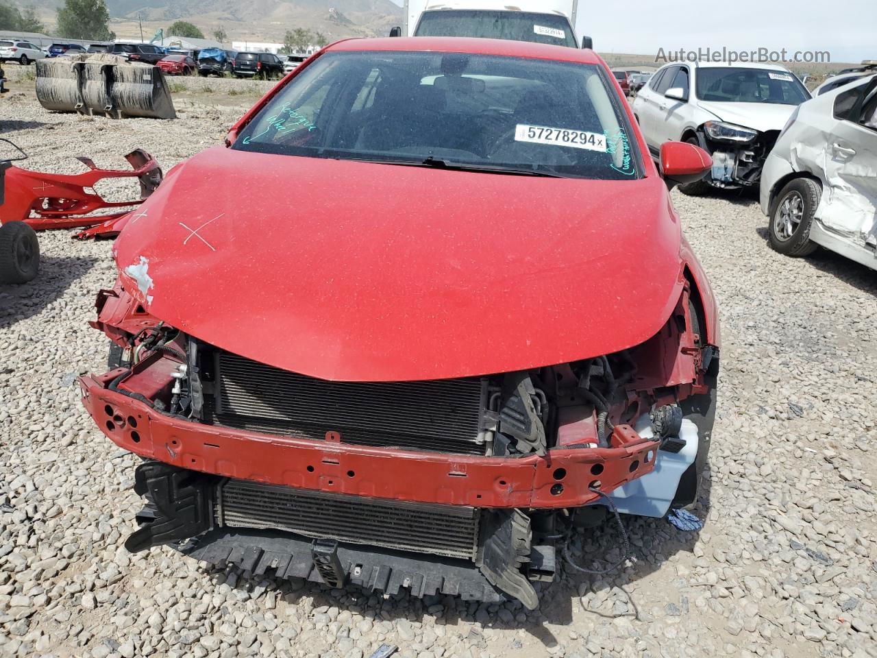 2017 Chevrolet Cruze Lt Red vin: 3G1BE6SM4HS589032