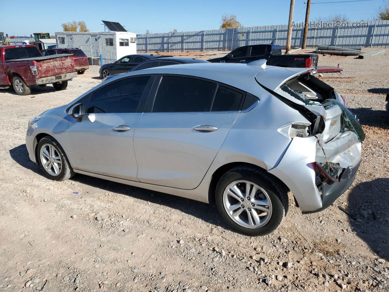 2017 Chevrolet Cruze Lt Серебряный vin: 3G1BE6SM4HS590102