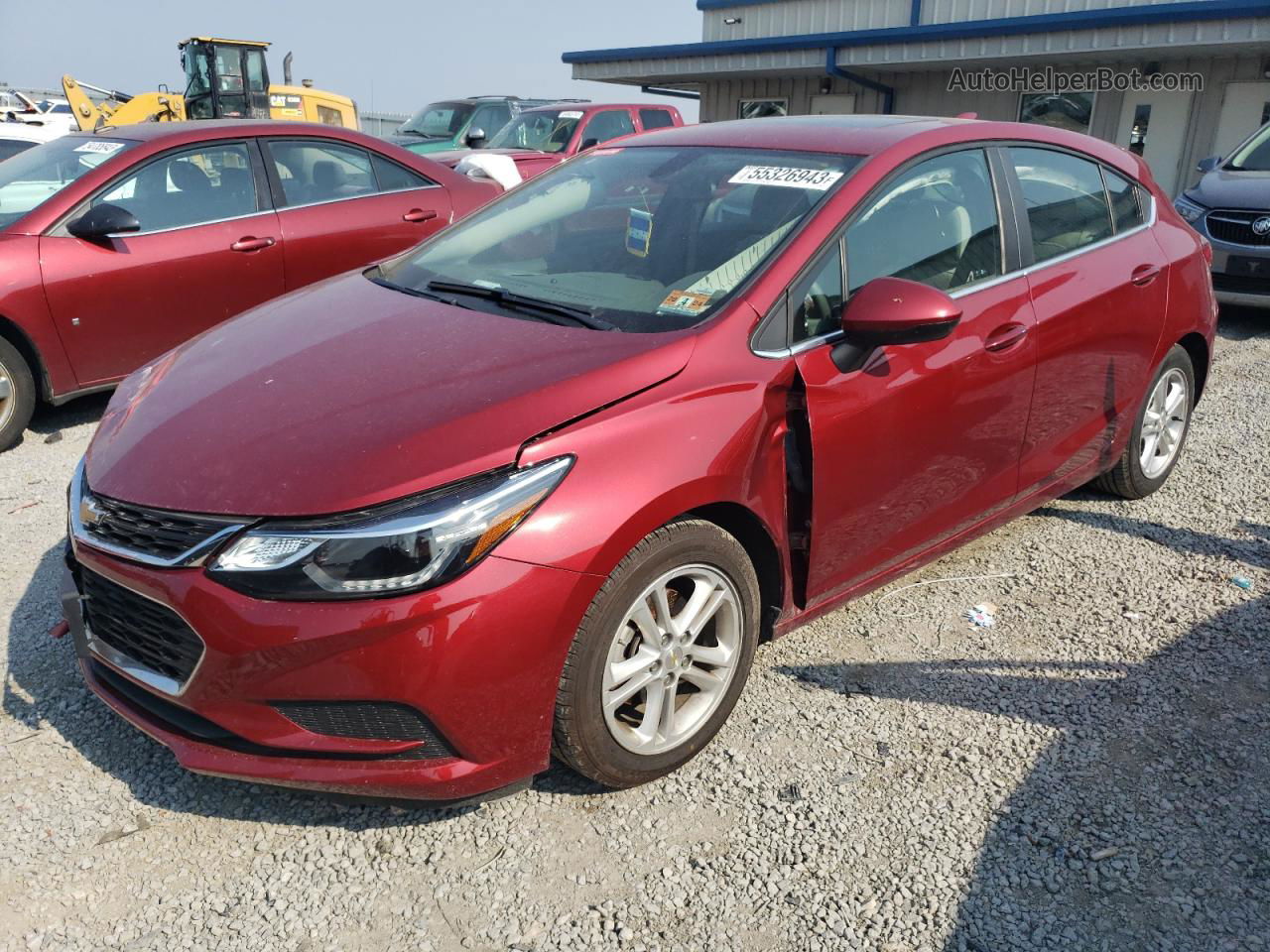 2017 Chevrolet Cruze Lt Burgundy vin: 3G1BE6SM4HS600580