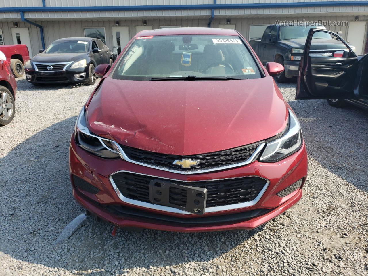 2017 Chevrolet Cruze Lt Burgundy vin: 3G1BE6SM4HS600580