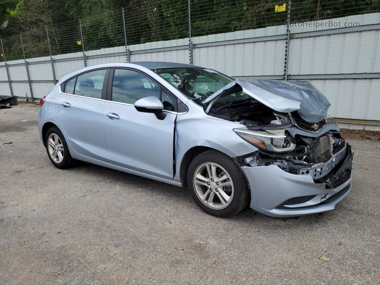 2017 Chevrolet Cruze Lt Blue vin: 3G1BE6SM5HS527221