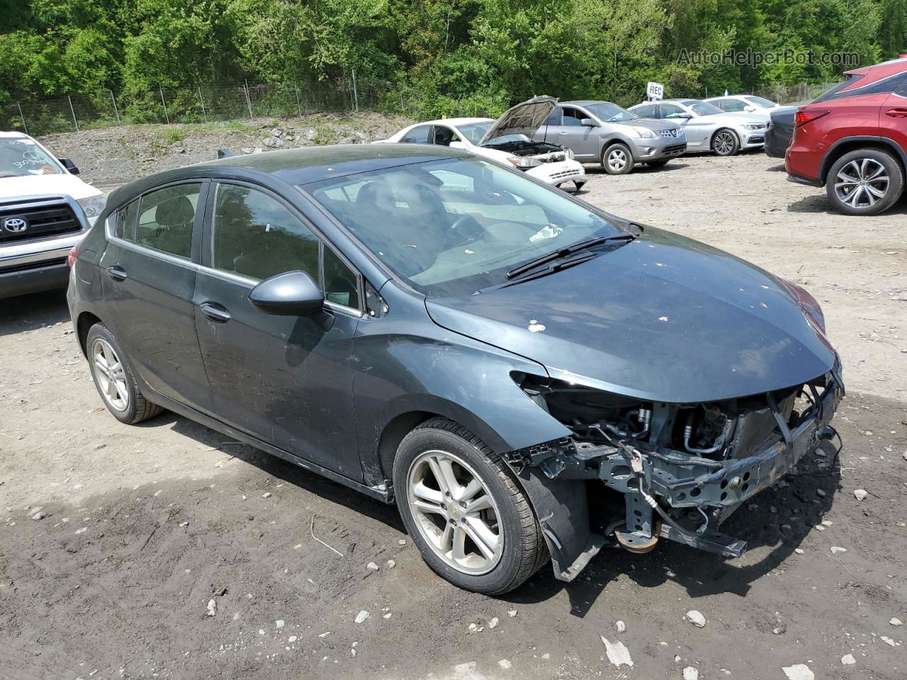 2017 Chevrolet Cruze Lt Charcoal vin: 3G1BE6SM5HS581408