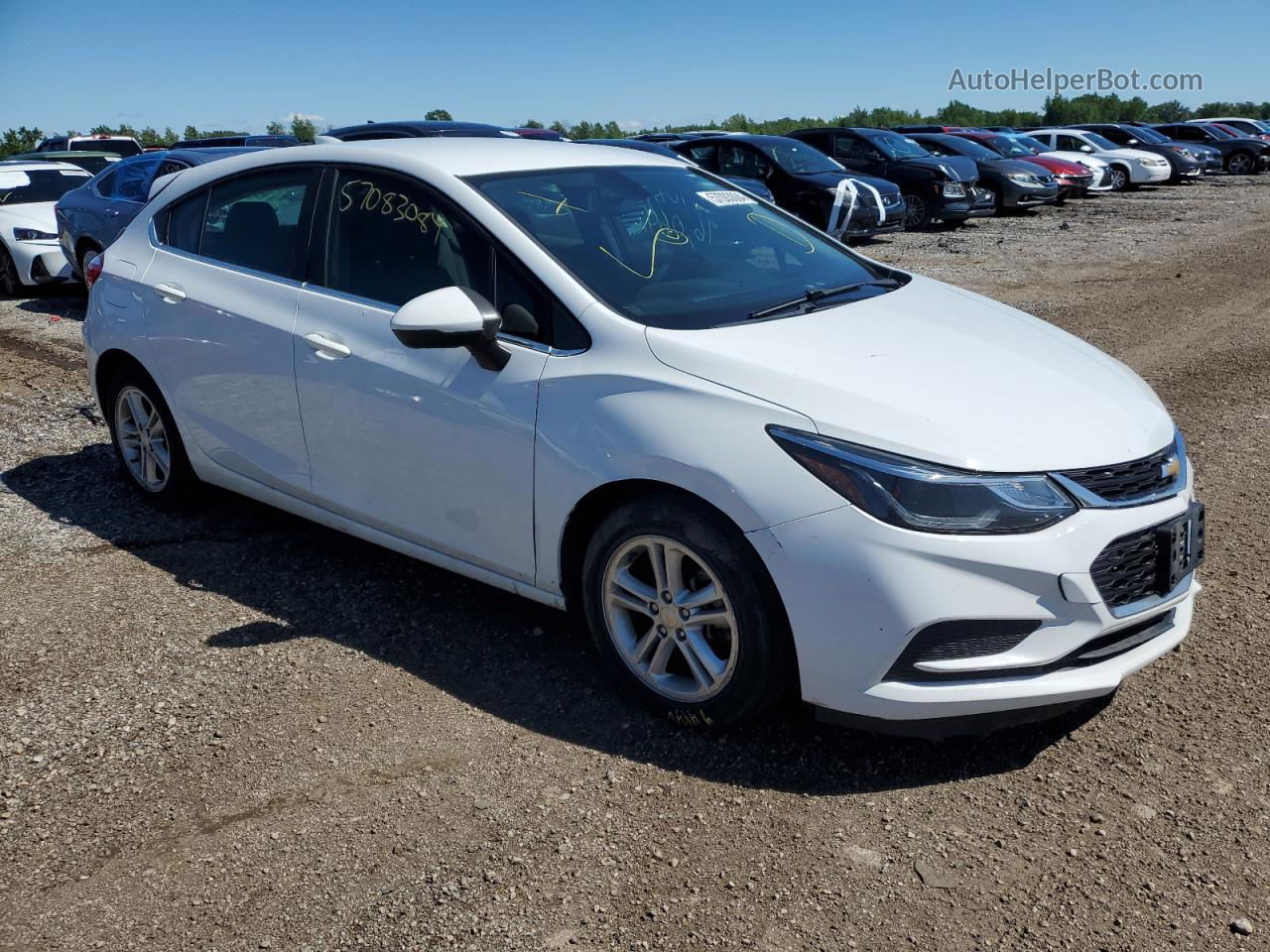 2017 Chevrolet Cruze Lt White vin: 3G1BE6SM5HS581425