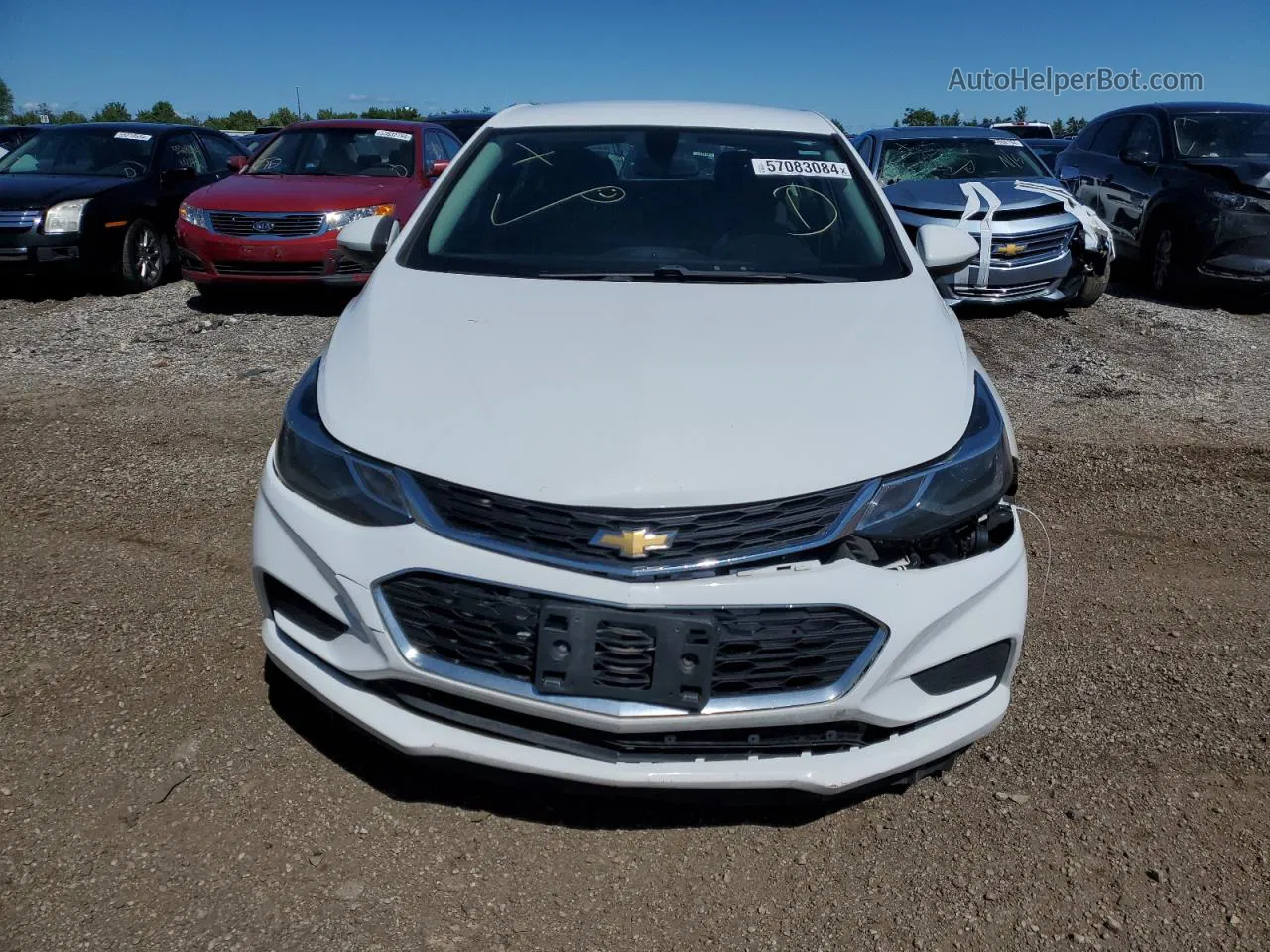 2017 Chevrolet Cruze Lt White vin: 3G1BE6SM5HS581425